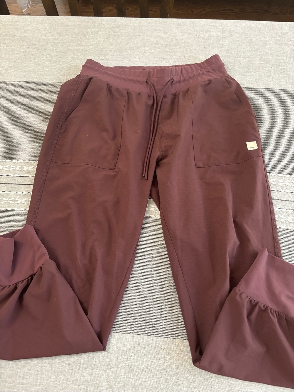 Vuori Maroon Drawstring Jogger Pants